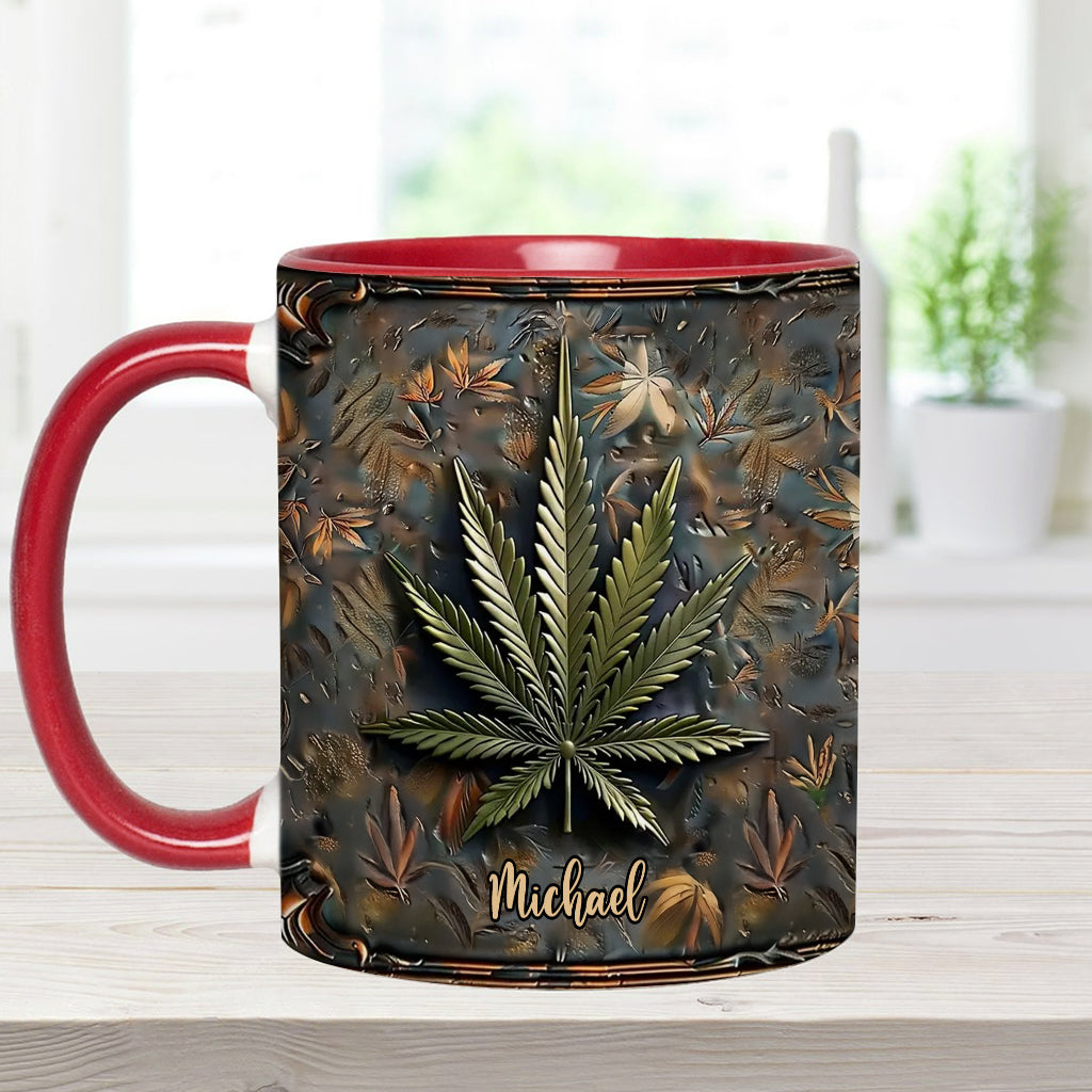 High Life – Personalisierter Becher mit Cannabis-Akzent