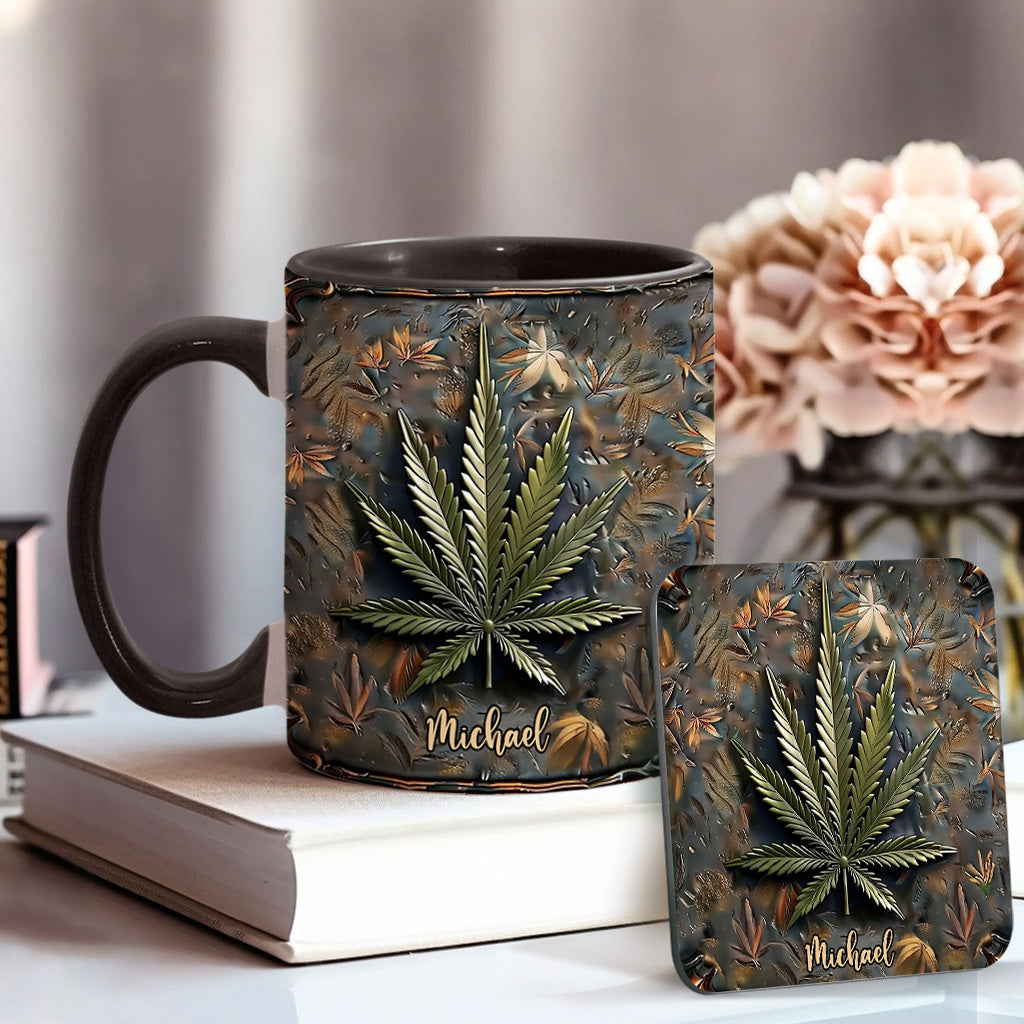 High Life – Personalisierter Becher mit Cannabis-Akzent