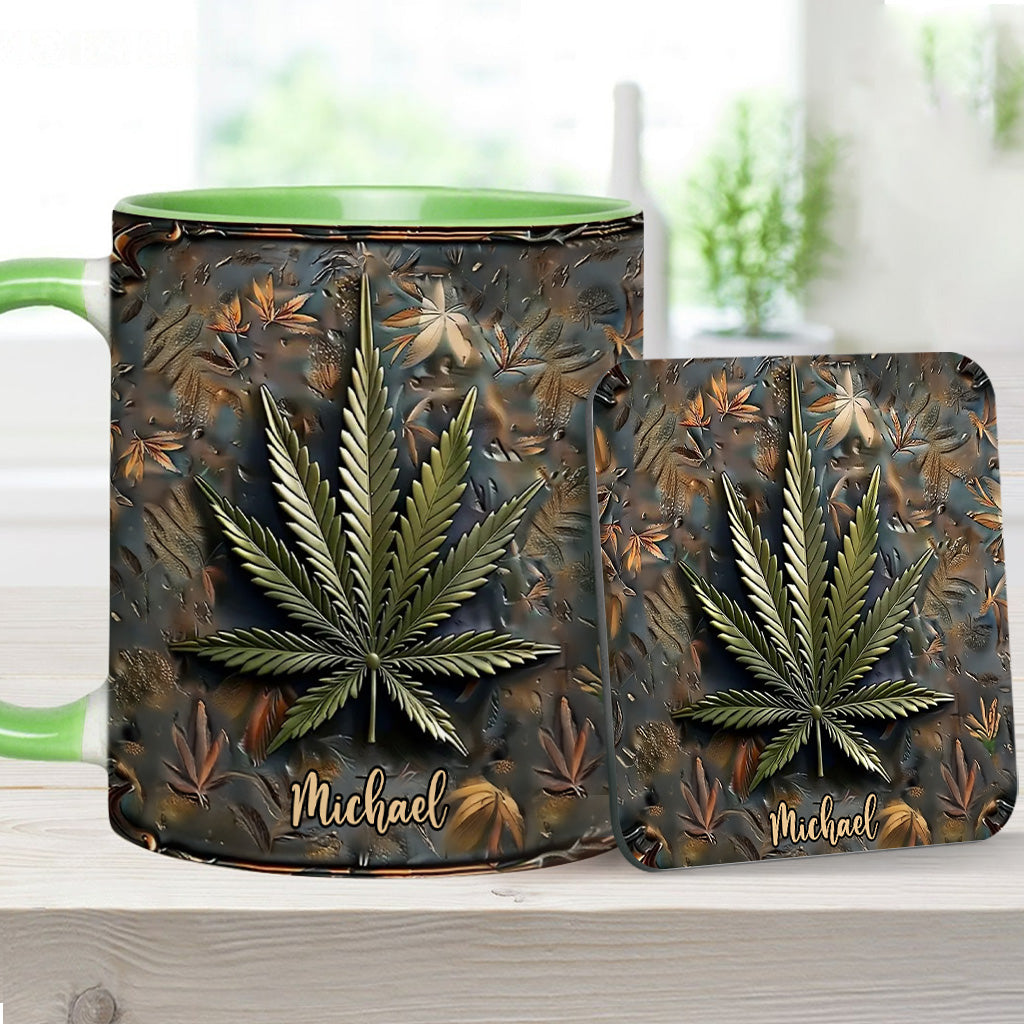 High Life – Personalisierter Becher mit Cannabis-Akzent