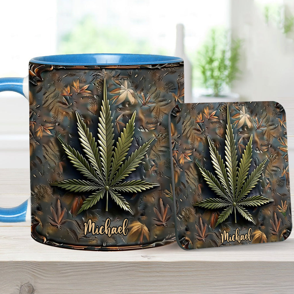 High Life – Personalisierter Becher mit Cannabis-Akzent