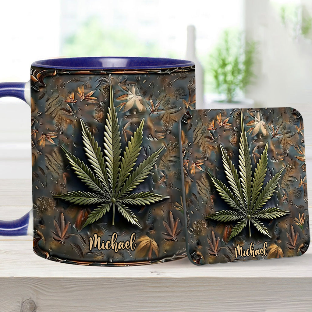 High Life – Personalisierter Becher mit Cannabis-Akzent