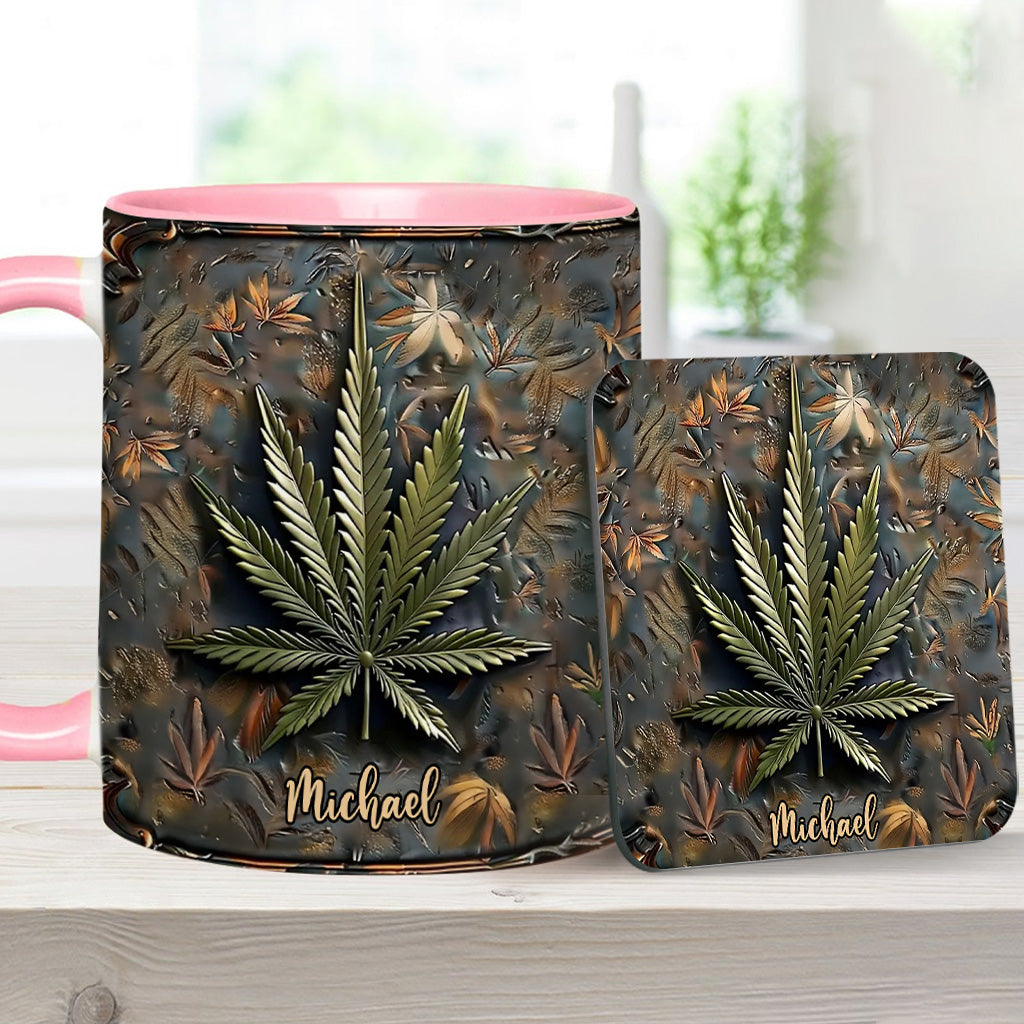 High Life – Personalisierter Becher mit Cannabis-Akzent
