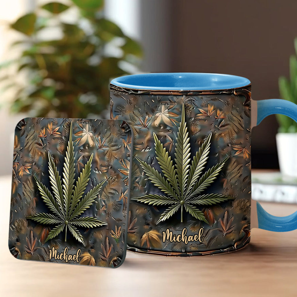 High Life – Personalisierter Becher mit Cannabis-Akzent