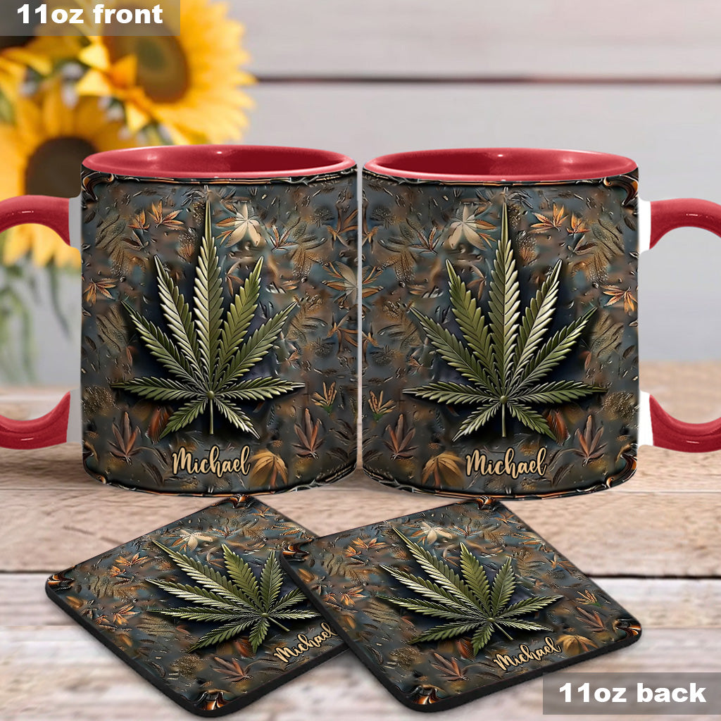 High Life – Personalisierter Becher mit Cannabis-Akzent