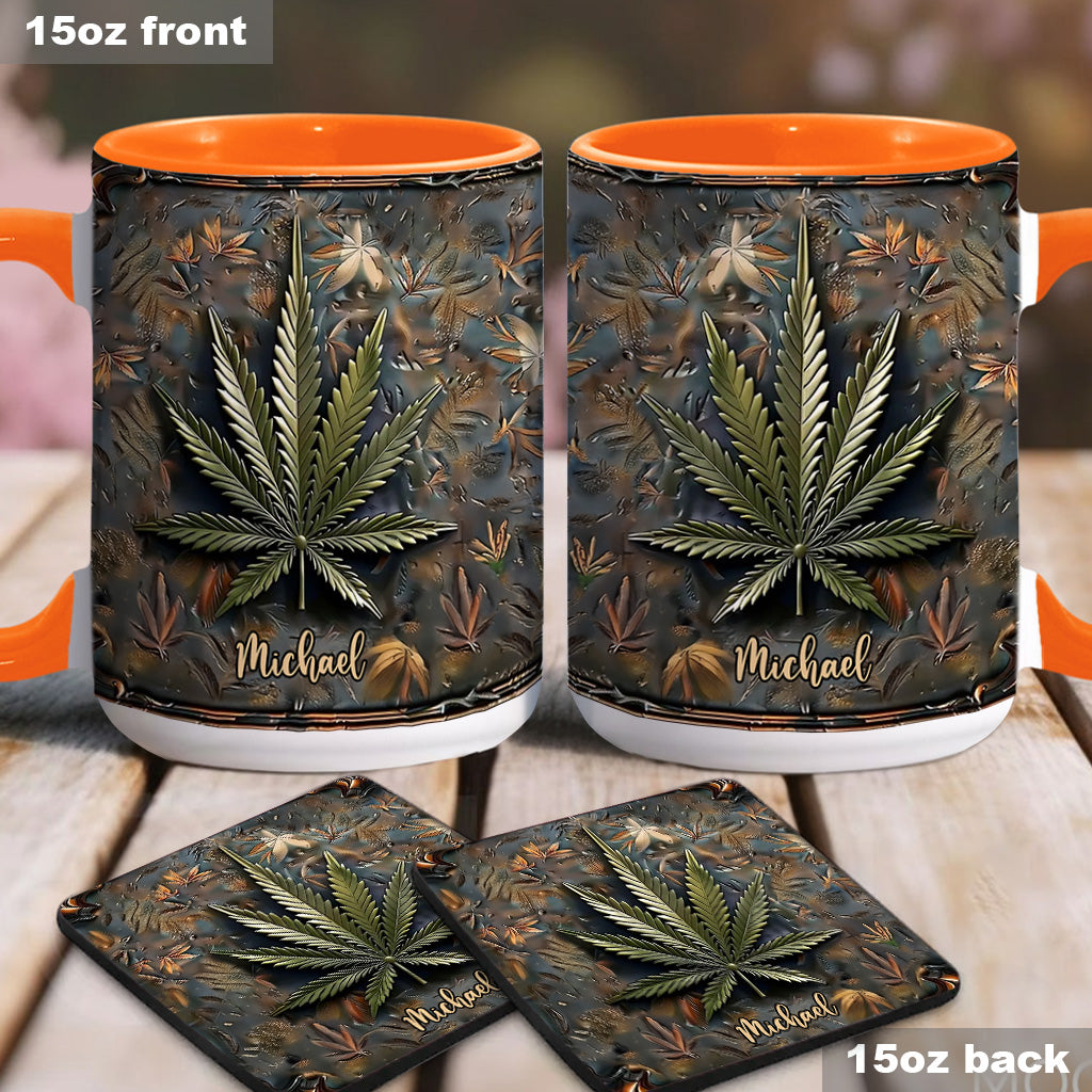 High Life – Personalisierter Becher mit Cannabis-Akzent