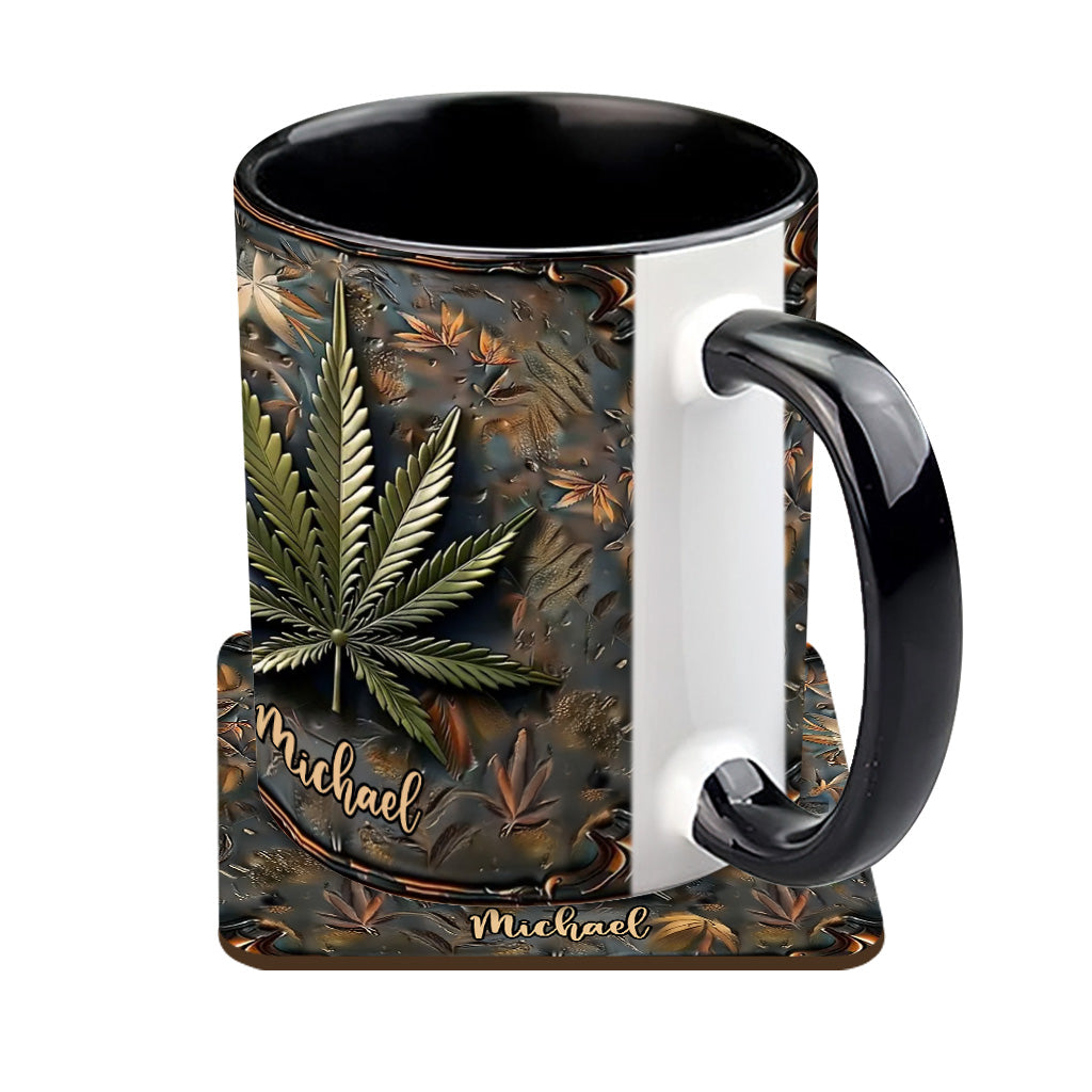 High Life – Personalisierter Becher mit Cannabis-Akzent