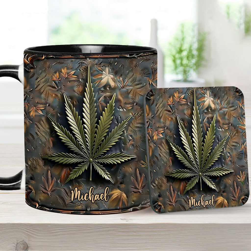 High Life – Personalisierter Becher mit Cannabis-Akzent