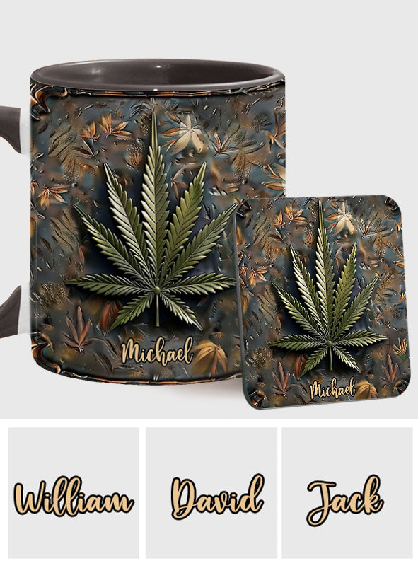 High Life – Personalisierter Becher mit Cannabis-Akzent