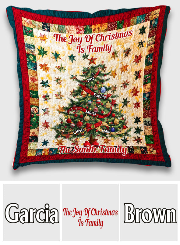 C'est la plus belle période de l'année - Coussin décoratif familial personnalisé