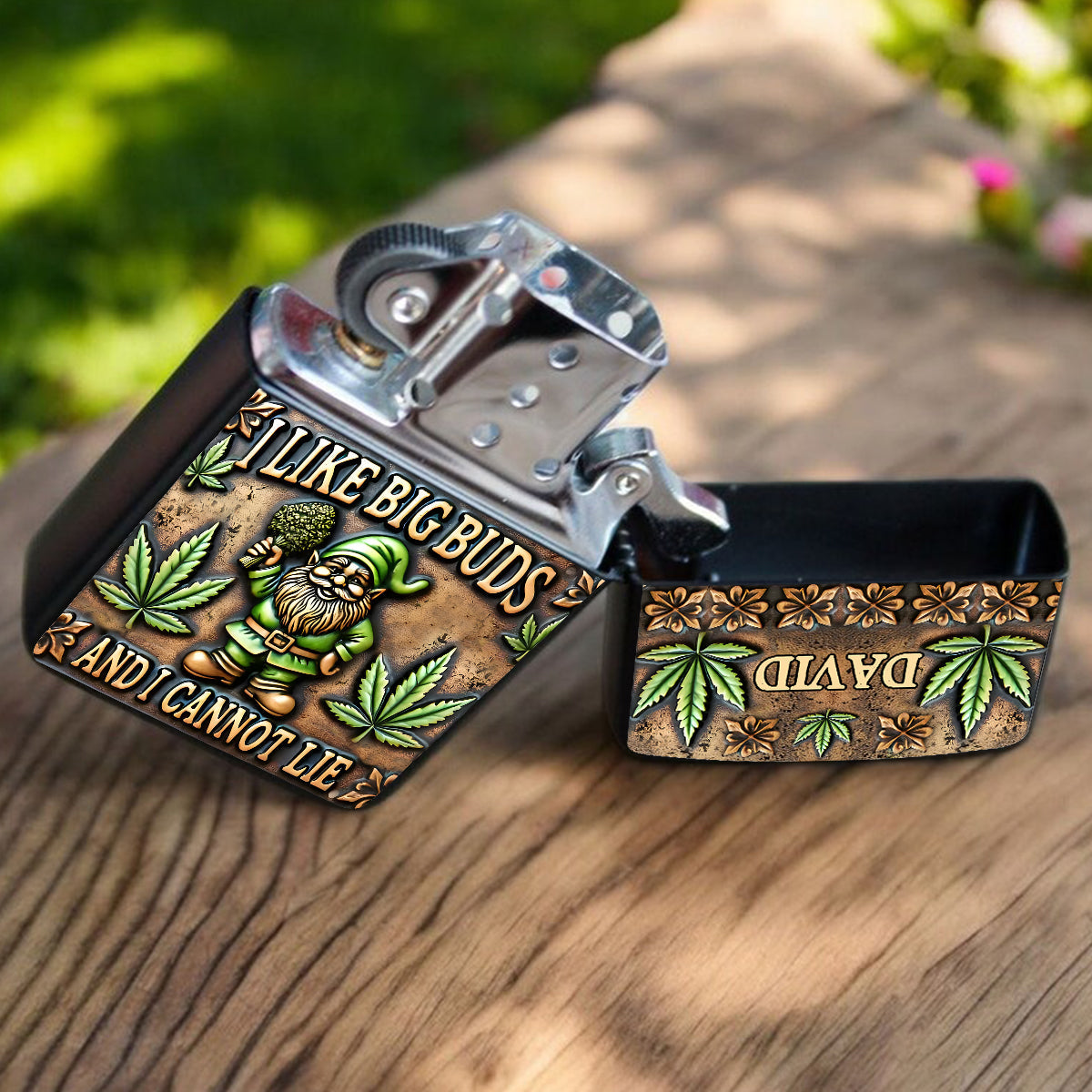 J'aime les grosses têtes - Briquet à herbe personnalisé