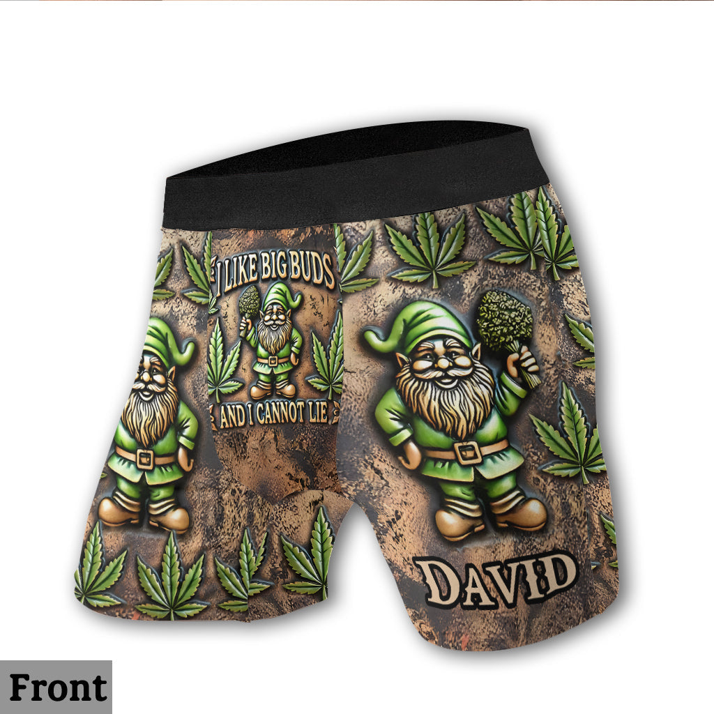J'aime les grosses têtes - Boxers personnalisés pour hommes sur le thème du cannabis