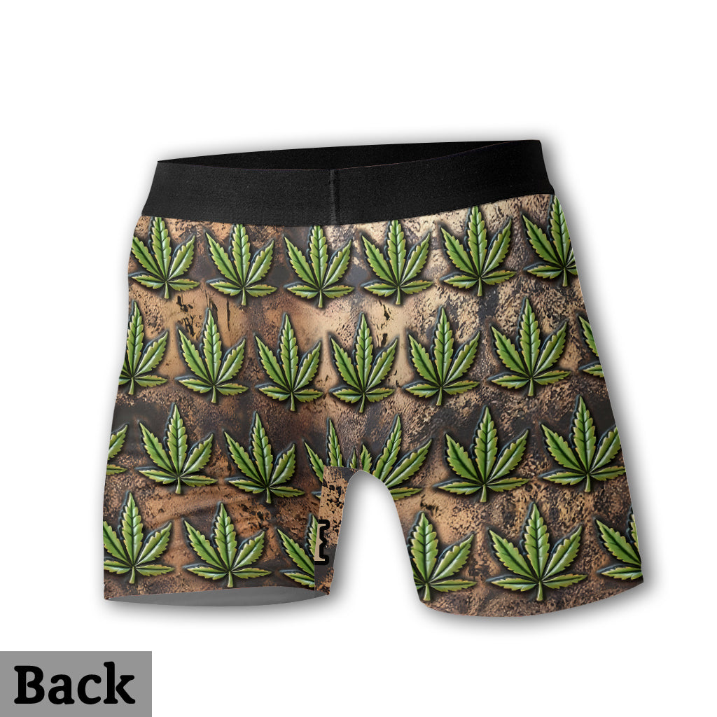 J'aime les grosses têtes - Boxers personnalisés pour hommes sur le thème du cannabis