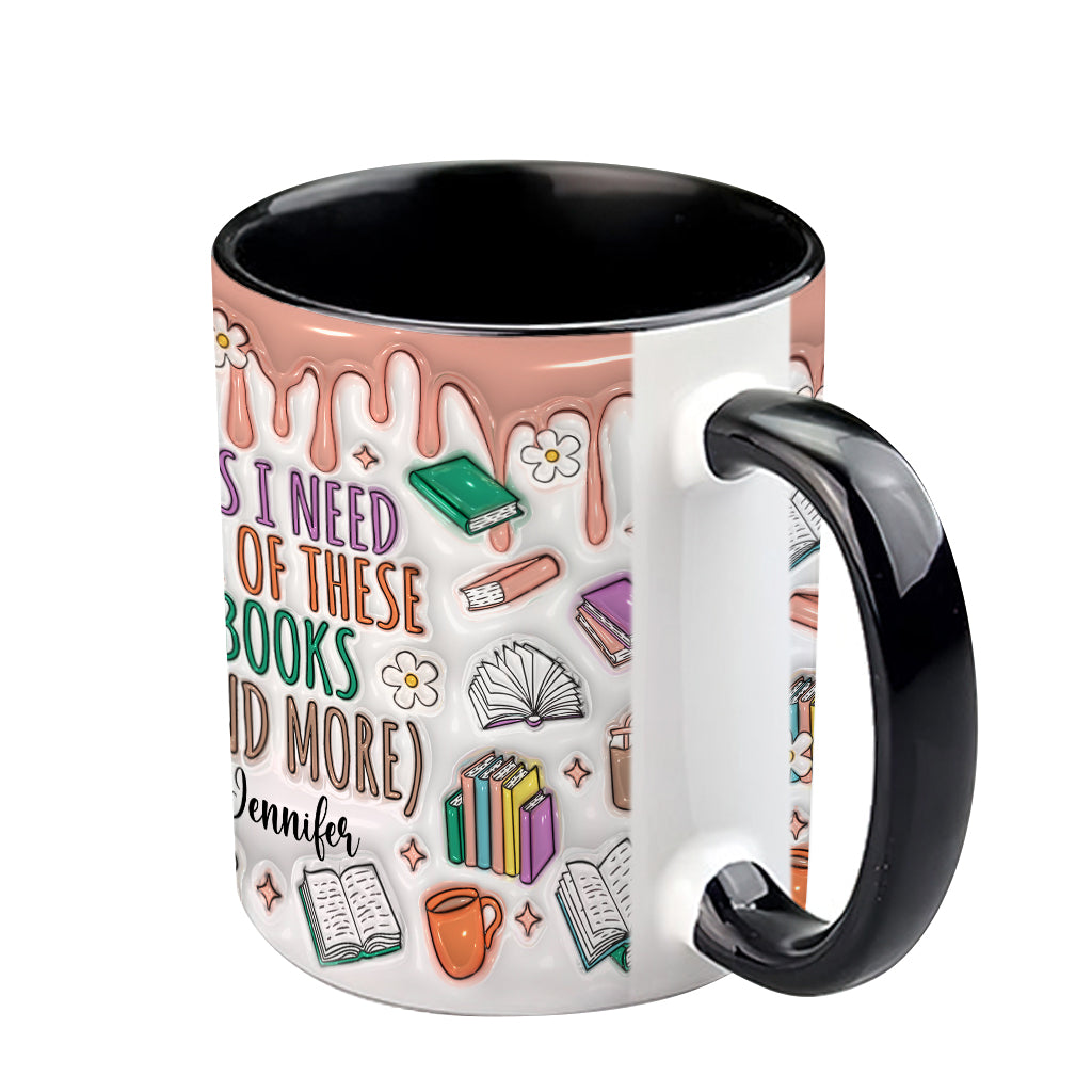 Oui, j'ai besoin de tous ces livres ! – Mug personnalisé à motif de livre