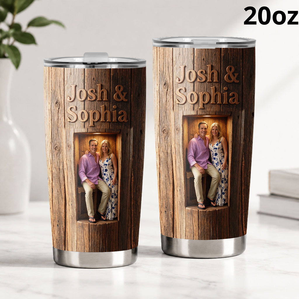 Personalized 'You & Me We Got This' Loving Elderly Black Couple Tumbler - Thoughtful Anniversary Gift for Longtime Married Partners