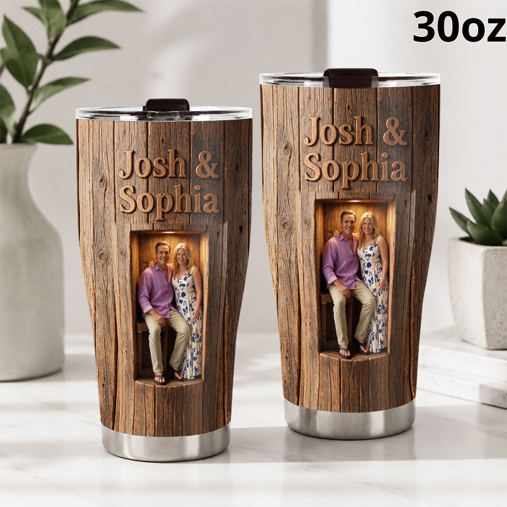Personalized 'You & Me We Got This' Loving Elderly Black Couple Tumbler - Thoughtful Anniversary Gift for Longtime Married Partners