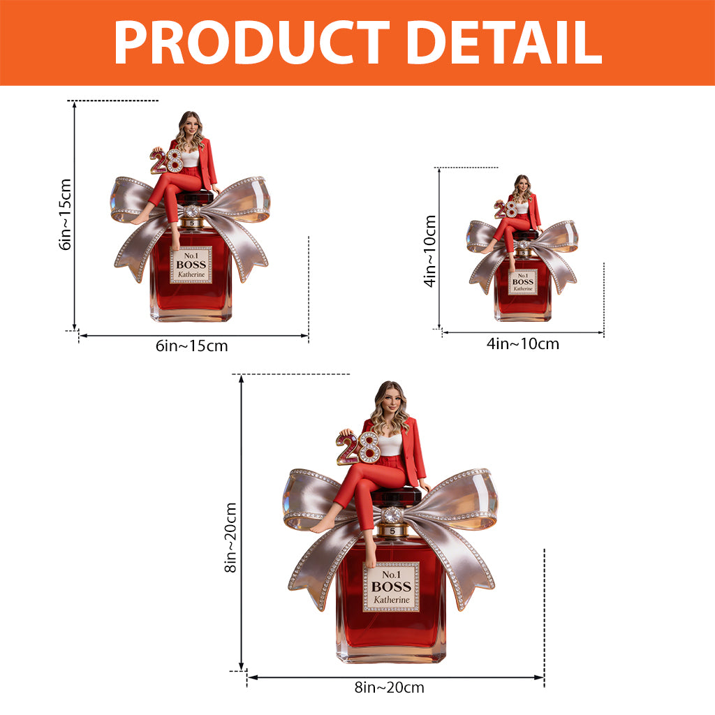 Custom Personalized Young Woman 25th Birthday Shaped Acrylic Plaque, Unique Keepsake Gift for Her Desk and Home Decor