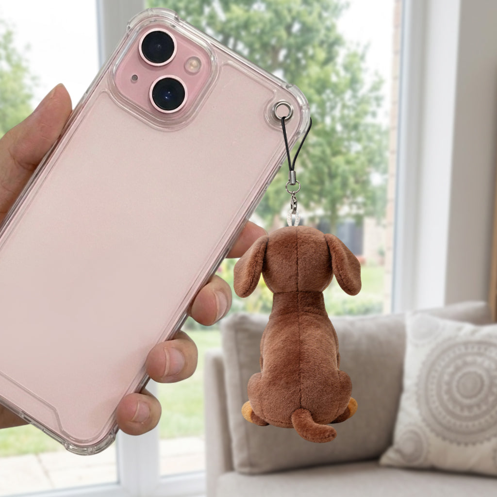 Immer an meiner Seite Personalisierter Sitzender Deutscher Schäferhund Plüsch Schlüsselanhänger, Individuelles Geschenk für Hundeliebhaber