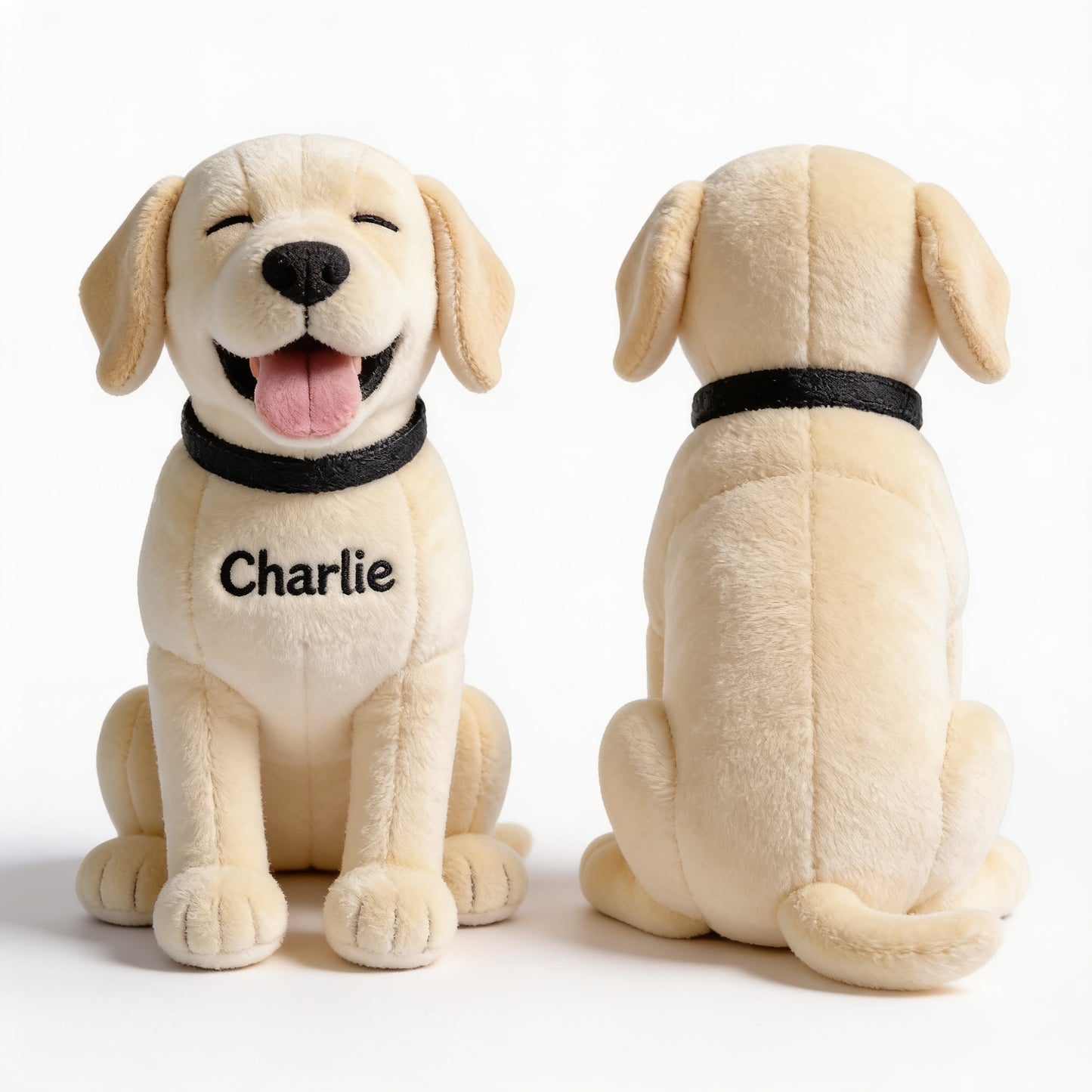 Porte-clés en peluche Labrador Retriever souriant personnalisé, cadeau sur mesure pour les amoureux des chiens