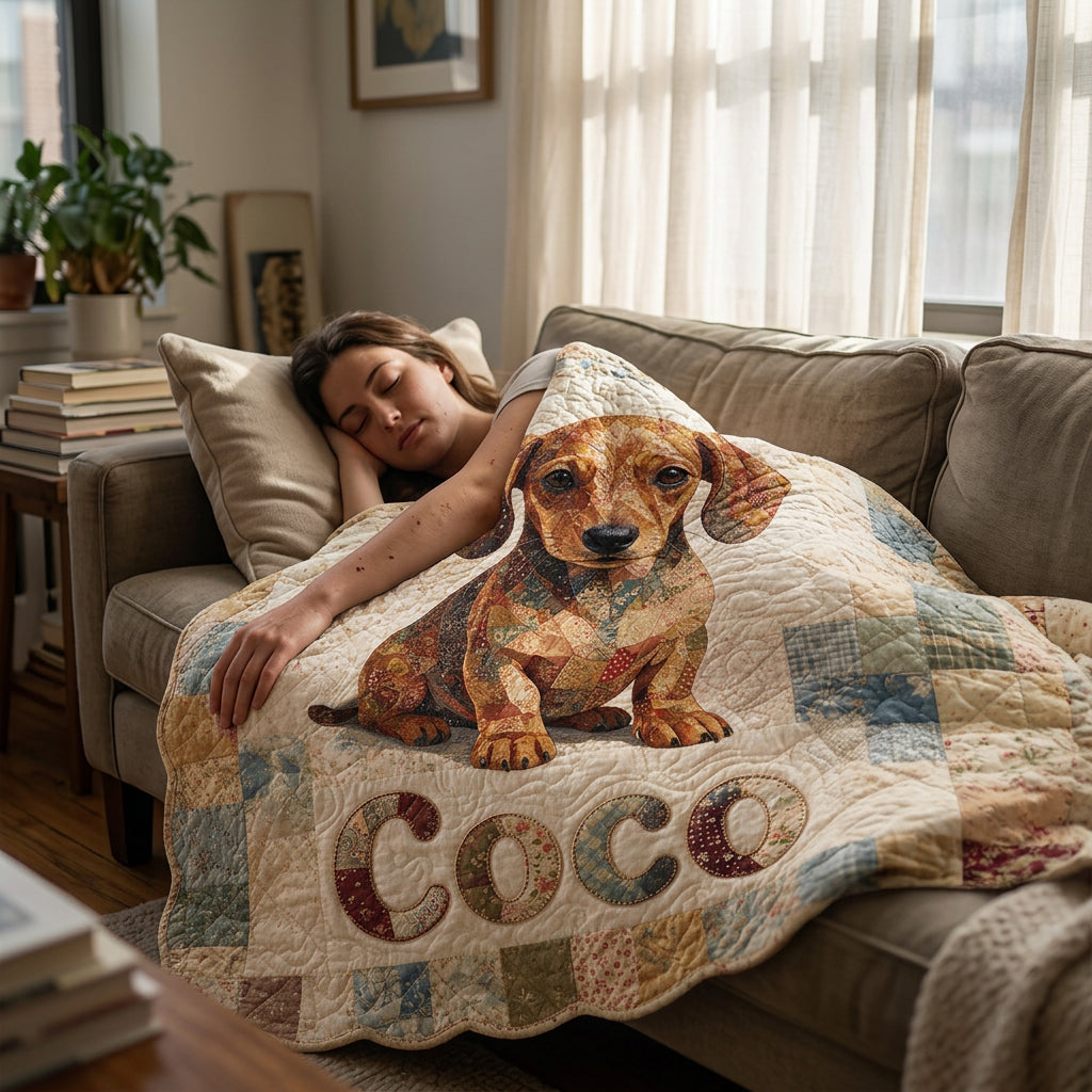 Personalized Adult German Shepherd Patchwork Shaped Fleece Blanket, Cozy Custom Gift for Dog Lovers Home Decor