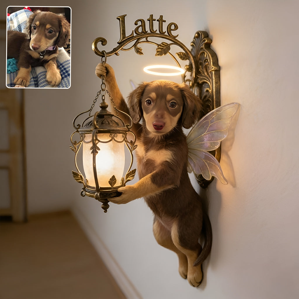 Personalized Angel Welsh Corgi Wooden Wall Mount Sign - Custom Pet Decor Gift for Corgi Dog Lovers
