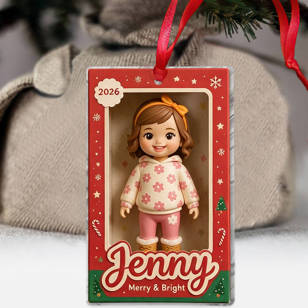 Personalized Fawn Chihuahua Christmas Ornament, Custom 2026 Pet Keepsake Gift for Chihuahua Owner Holiday Tree Decor
