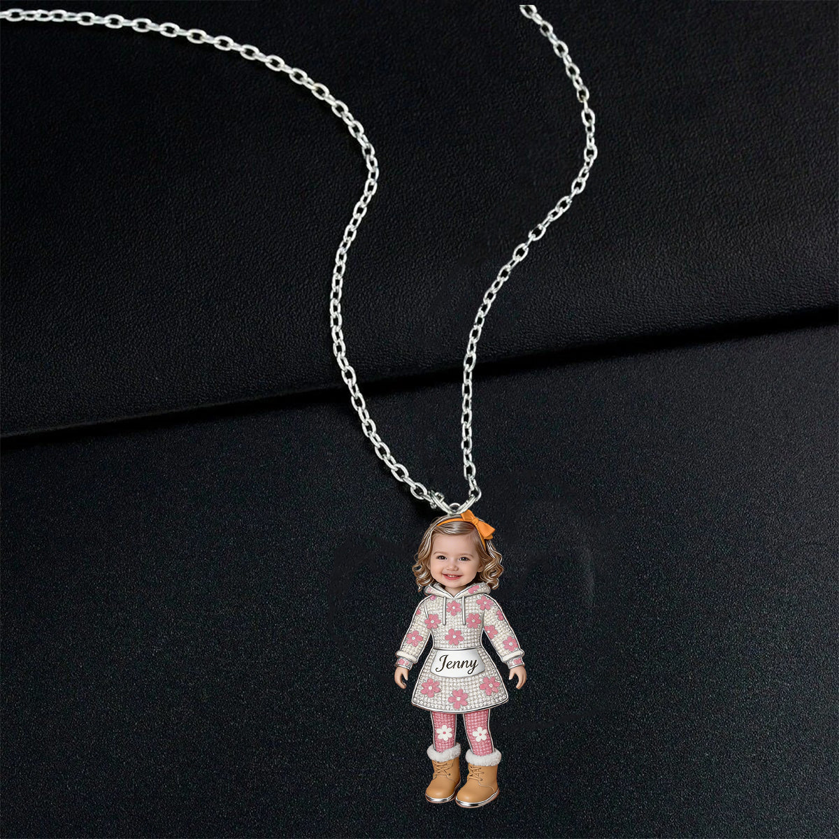 Personalized Custom Name Dachshund Dog Shaped Metal Pendant Necklace, Unique Gift for Dachshund Lovers and Pet Owners