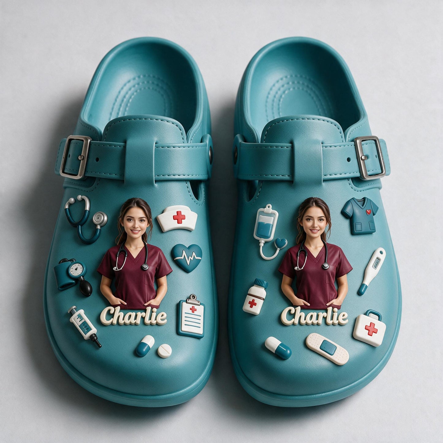 Personalized Nurse Clogs with Arch Support 3D Medical Appreciation Gift for CNA Healthcare Workers