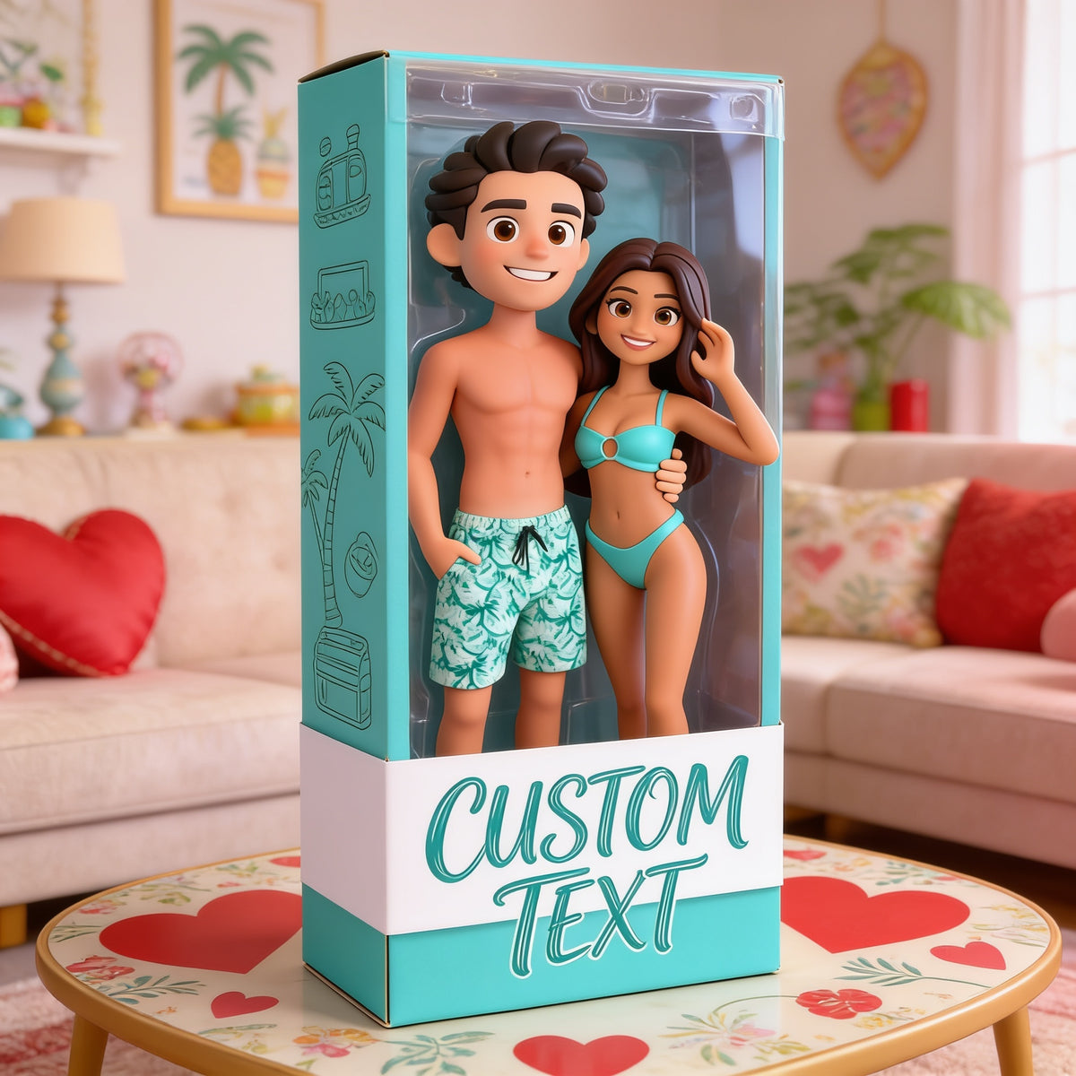 Personalized Latina Couple Custom Shaped Acrylic Plaque - Romantic I Love You Anniversary Gift For Couple Home Desk Decor Keepsake