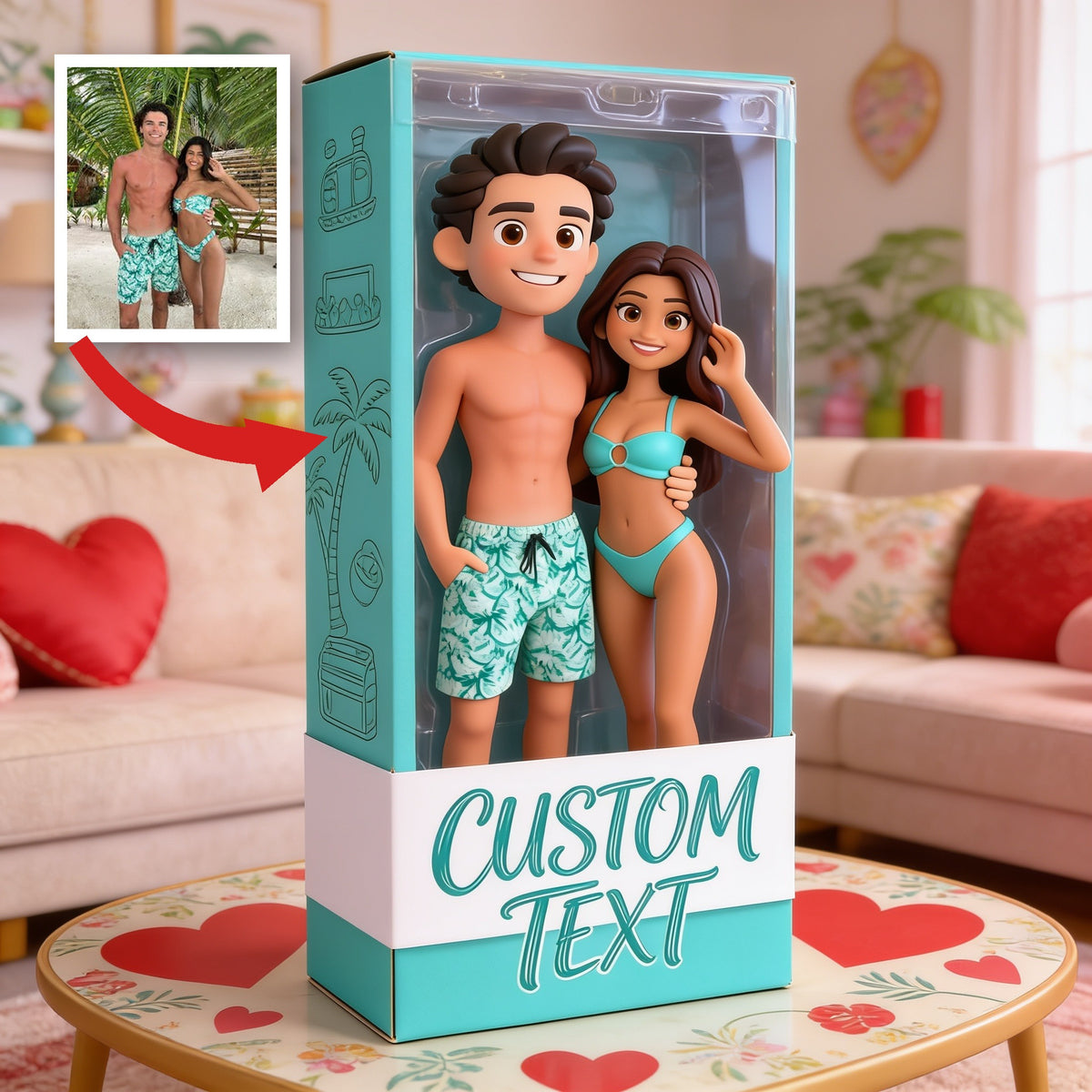 Personalized Latina Couple Custom Shaped Acrylic Plaque - Romantic I Love You Anniversary Gift For Couple Home Desk Decor Keepsake