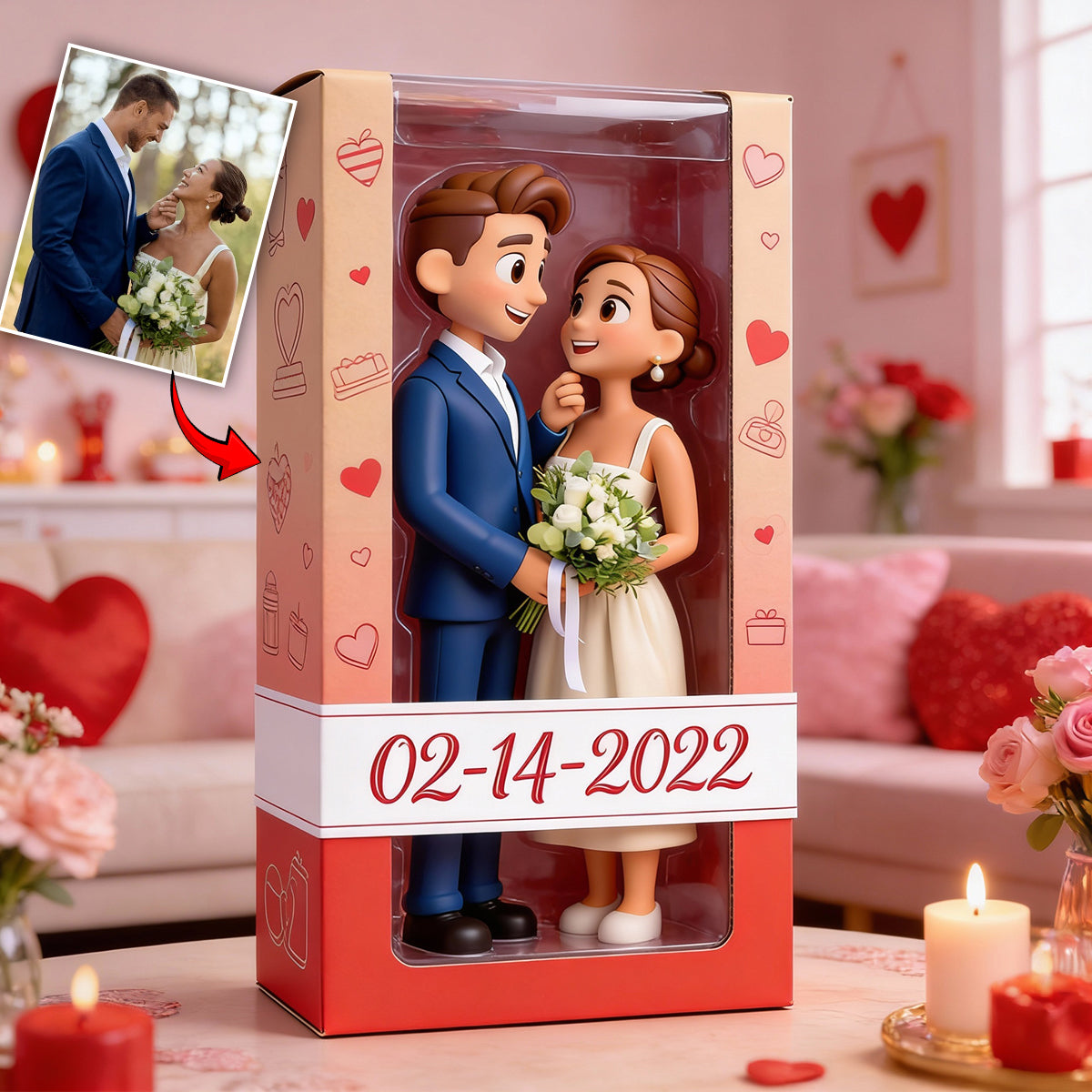 Personalized Romantic Black Couple Custom Shaped Acrylic Plaque | Naughty Valentine Anniversary Gift for Partner Desk Home Decor