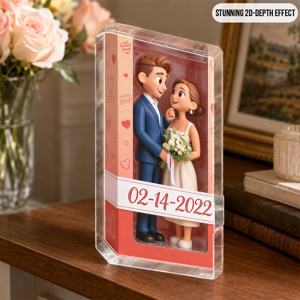 Personalized Romantic Black Couple Custom Shaped Acrylic Plaque | Naughty Valentine Anniversary Gift for Partner Desk Home Decor