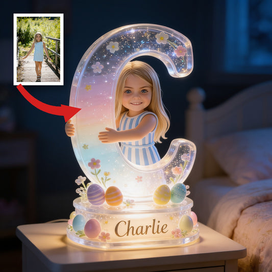 Personalisierte Oster LED Nachtlicht für Mädchen - Geschenk für Kinderzimmer