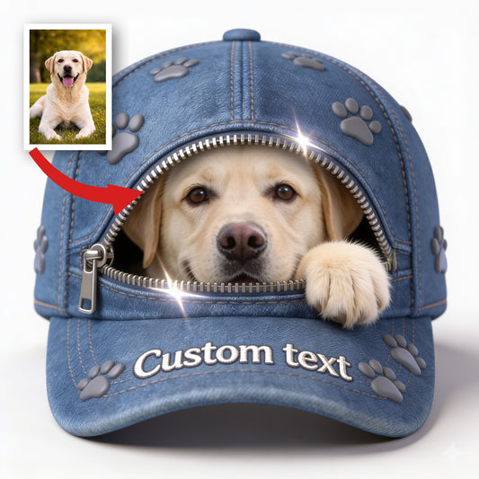Casquette Classique Personnalisée Labrador Jaune - Cadeau Amoureux des Chiens