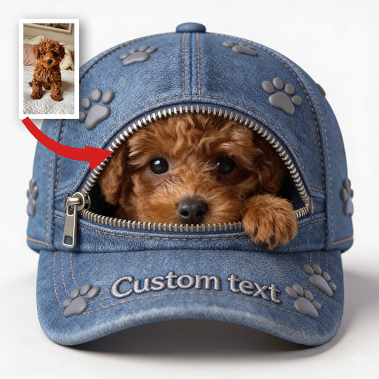 Casquette Classique Personnalisée Poodle Marron Frisé Cadeau Amoureux des Chiens