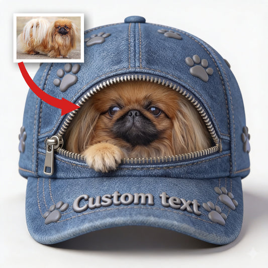 Casquette Classique Fluffy Shih Tzu Personnalisée Cadeau Amoureux des Chiens