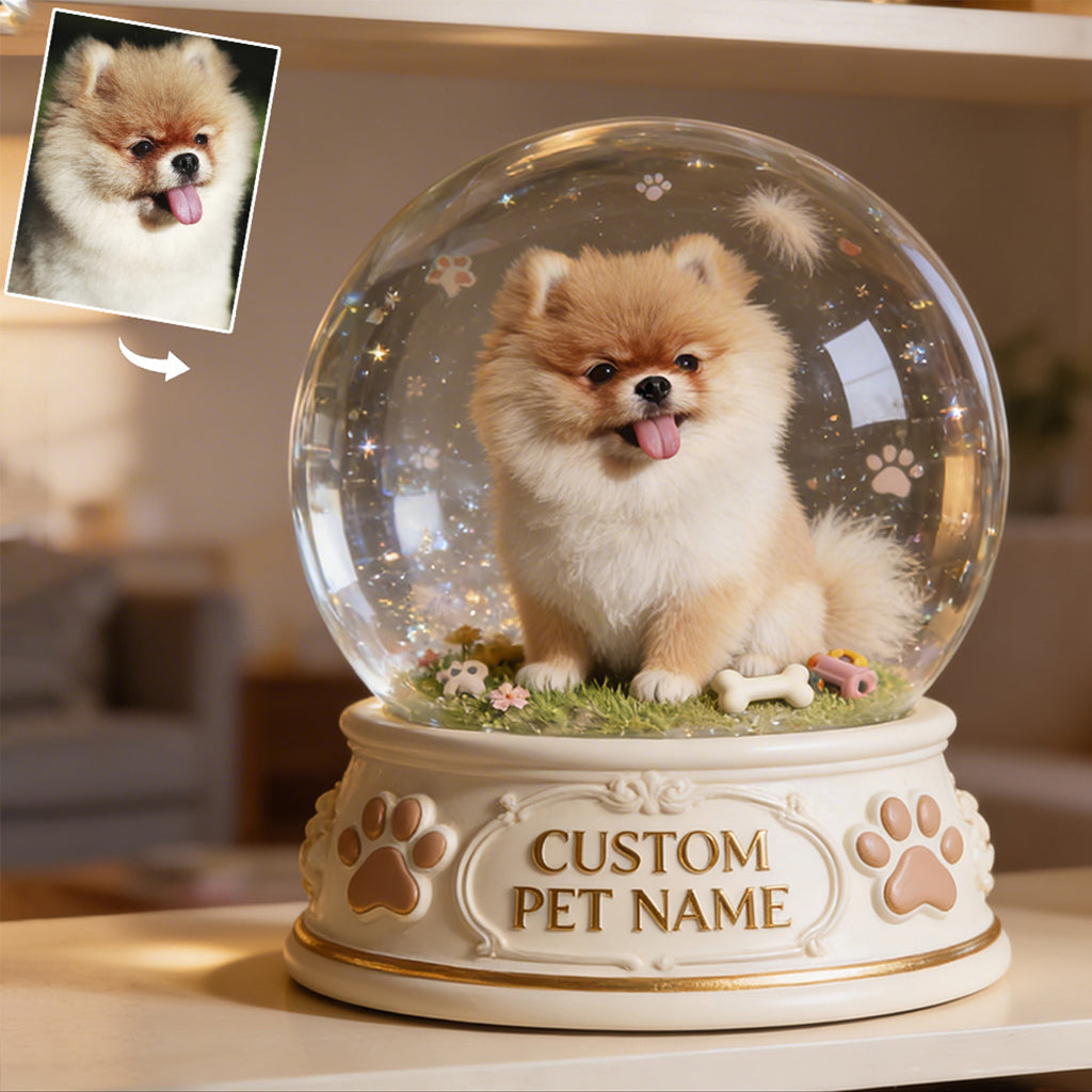 Personalized Fluffy Long Haired Shih Tzu Acrylic Table Plaque Dog Lover Gift