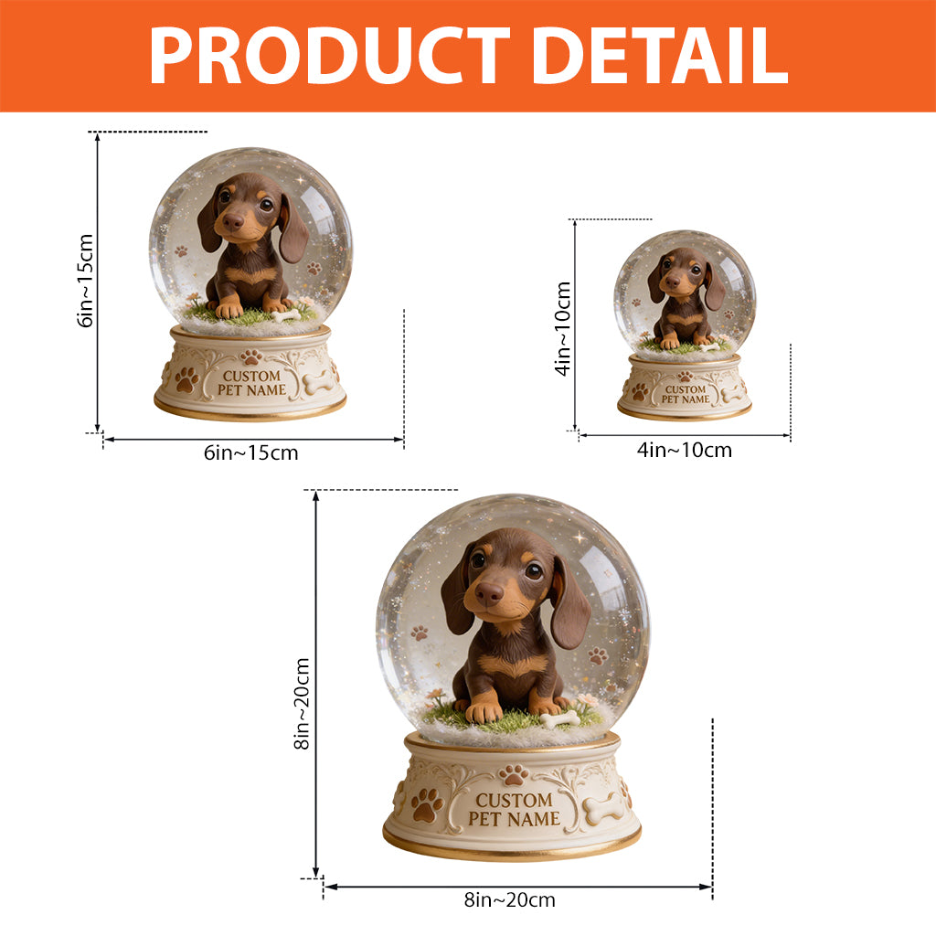 Personalized Blue Eyed Siberian Husky Acrylic Snow Globe Table Decor Dog Gift