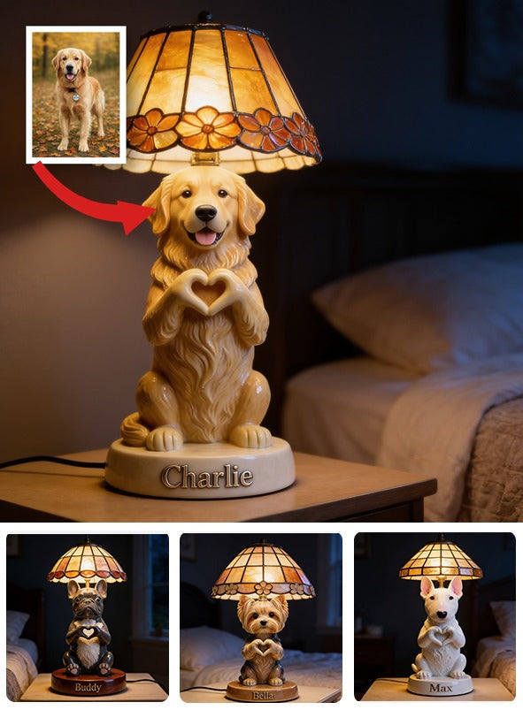 Personalized Golden Retriever LED Night Light Pet Lover Home Decor Gift