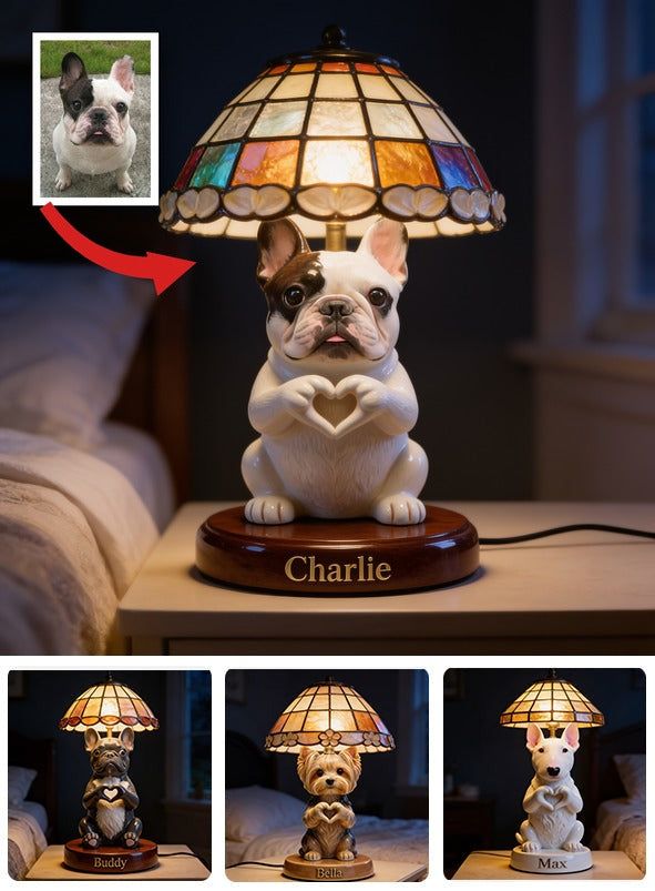 Personalized Cute French Bulldog LED Night Light Pet Lover Home Decor Gift