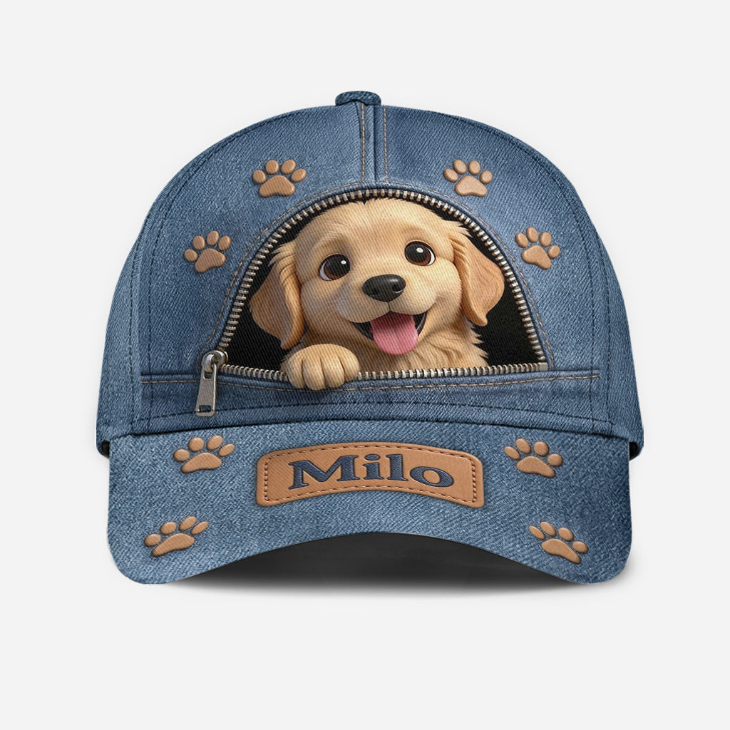 Custom Photo Yellow Labrador Retriever Classic Cap Dog Lover Gift