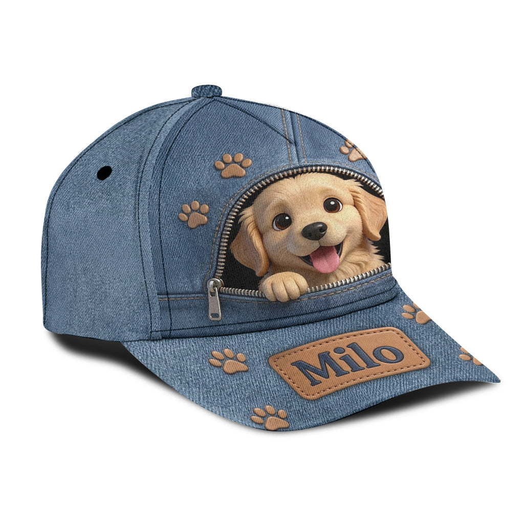 Custom Photo Mini Dachshund Puppy Classic Cap Dog Lover Gift