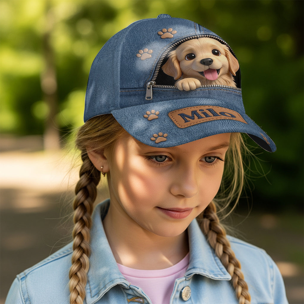 Custom Photo Mini Dachshund Puppy Classic Cap Dog Lover Gift