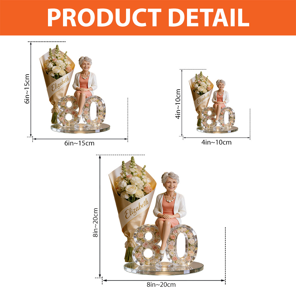 Personalisierte Geburtstags-Acrylplakette für schwarze Mädchen, Geschenk für Tochter, Enkelin, Nichte
