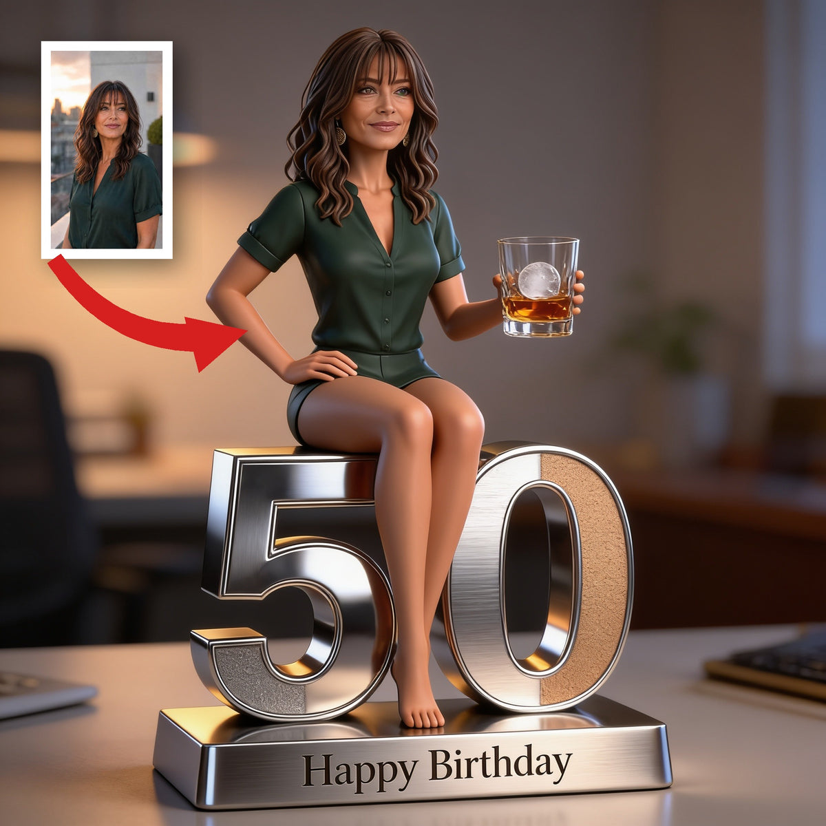 Plaque acrylique personnalisée pour le 50e anniversaire d'une femme latina, cadeau d'anniversaire pour maman, grand-mère, épouse