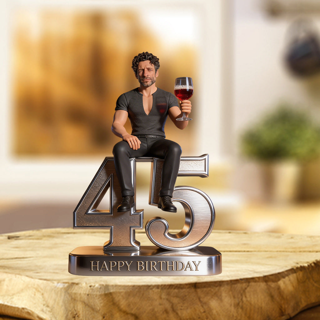 Personalized 50th Birthday Older Black Woman Custom Shaped Acrylic Plaque Gift for Mom, Grandma, Wife