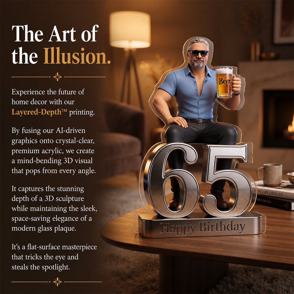 Personalized 21st Birthday Latino Man Custom Shaped Acrylic Plaque Gift for Him