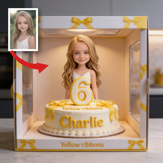 Plaque Acrylique Personnalisée Fille Blonde pour Anniversaire, Cadeau Fille Petite-Fille Nièce