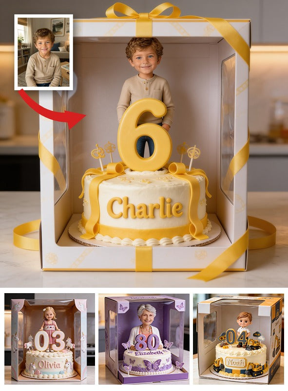 Personalized Birthday Little Boy Custom Shaped Acrylic Plaque Custom Name Number Son Grandson Gift