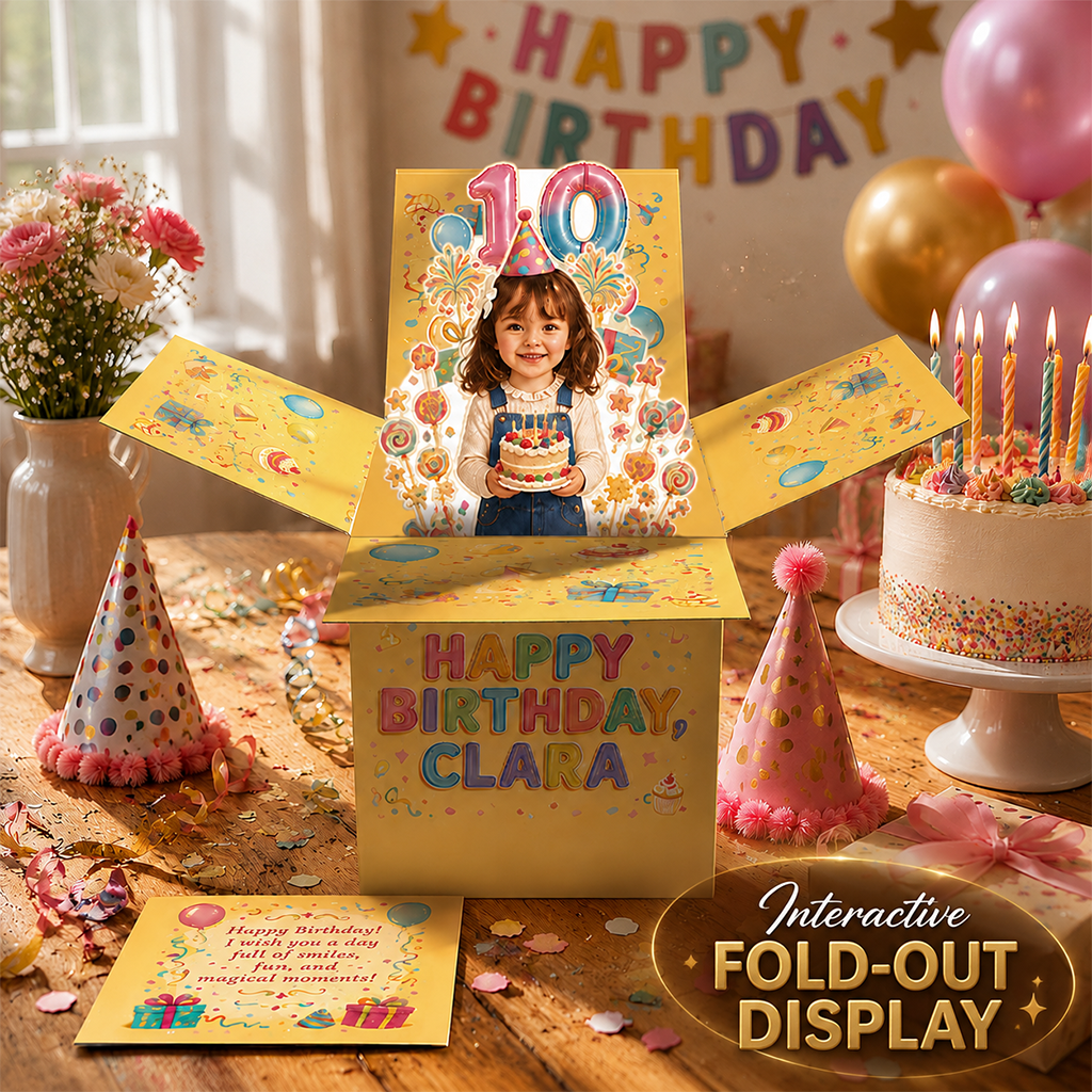 Personalized 50th Birthday Older Latina Man Pop Up Box Card Gift For Dad Grandpa Husband