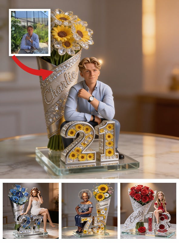 Custom Photo 21st Birthday Man Custom Shaped Acrylic Plaque Gift for Husband Boyfriend Son